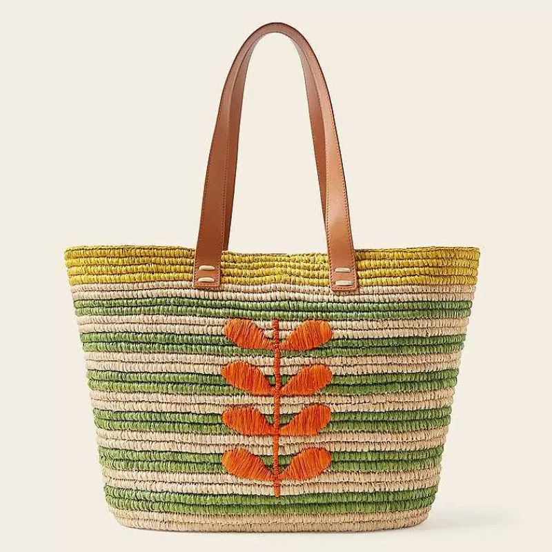 Orla Kiely Shoulder Bags-Monday Basket Bag