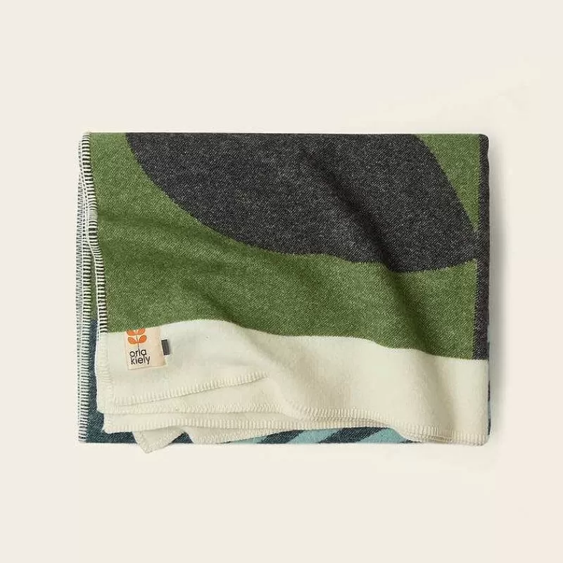 Orla Kiely Gifts Under £200-Wool Jacquard Blanket