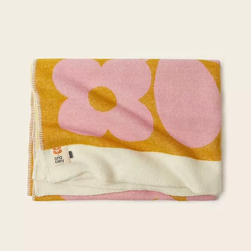 Orla Kiely Gifts Under £200-Wool Jacquard Blanket